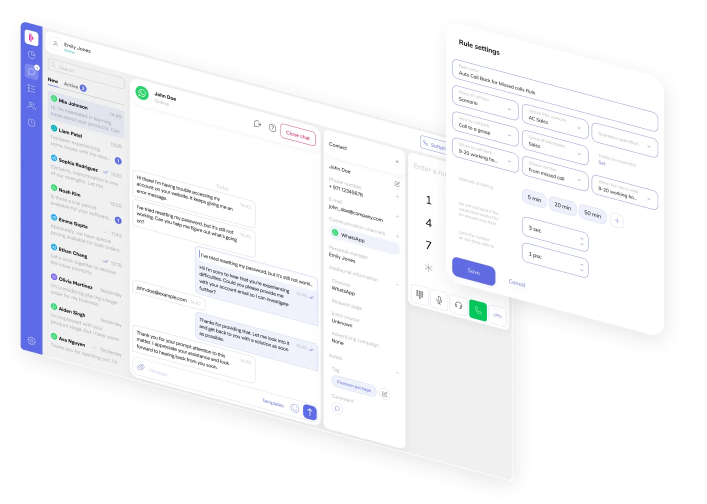 CallGear agent workspace